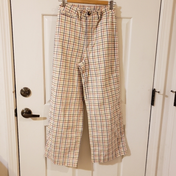 Madewell Pants - Madewell Emmett Wide-Leg Crop Pants Size 27T